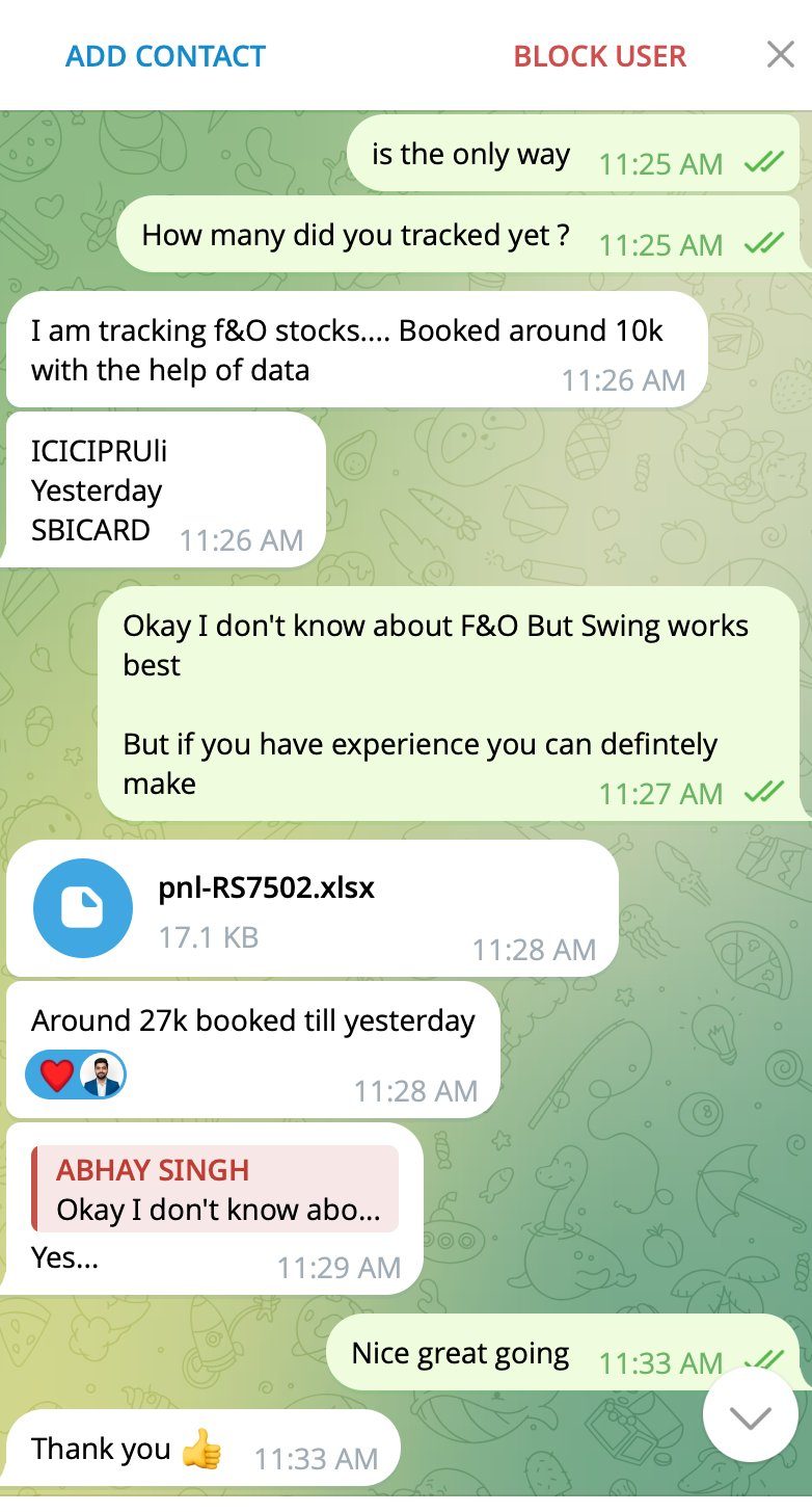 Telegram testimonial